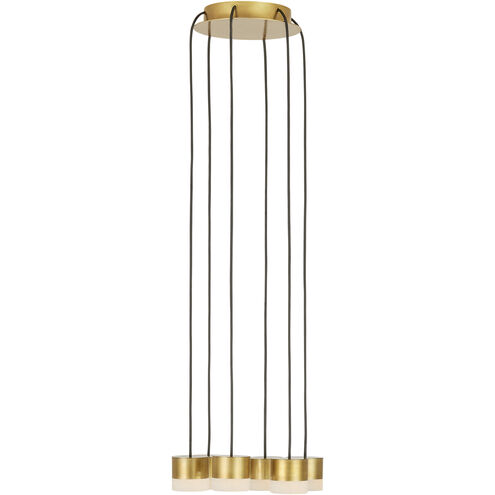 Sean Lavin Gable 6 Light 10.4 inch Hand Rubbed Antique Brass Chandelier Ceiling Light