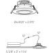 Round Black Recessed Gimbal Light, Round