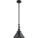 Franklin Restoration Briarcliff LED 10 inch Matte Black Mini Pendant Ceiling Light, Franklin Restoration