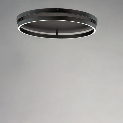 Groove LED 24.5 inch Black Flush Mount Ceiling Light
