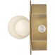 Lisa McDennon Rhea LED 18 inch Heritage Brass Vanity Light Wall Light
