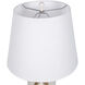Marolla 28 inch 9 watt White Glazed Table Lamp Portable Light