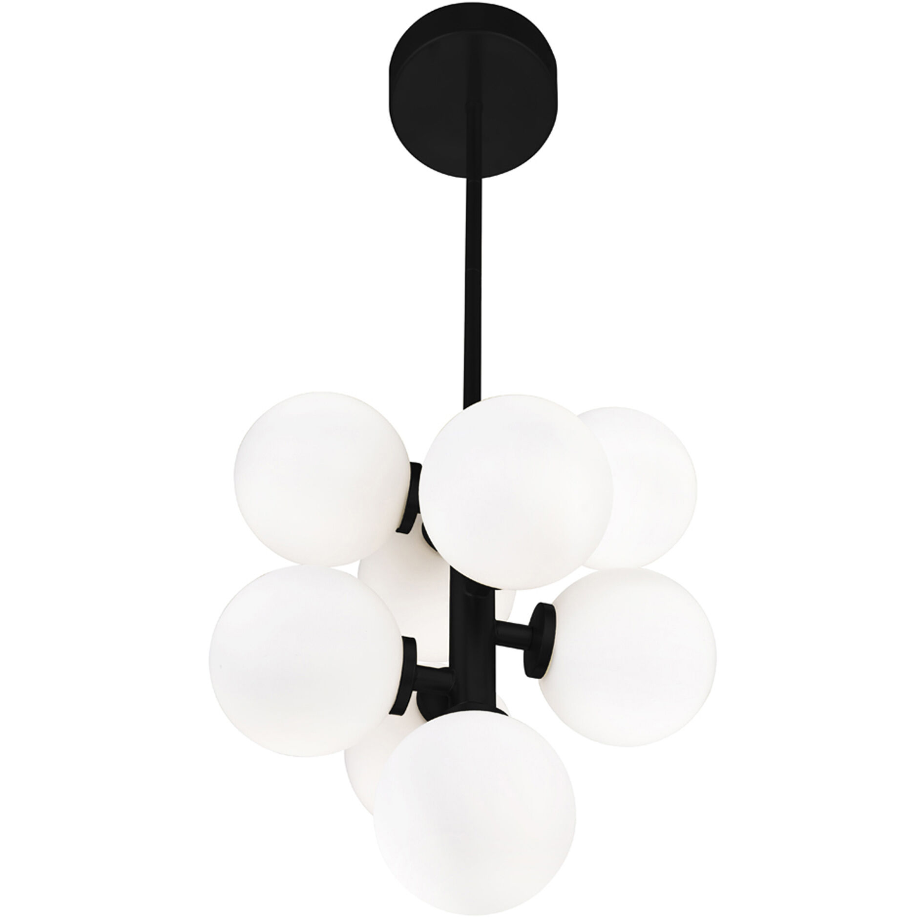 Arya 8 Light 12 inch Black Pendant Ceiling Light