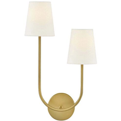 Cora Sconce Wall Light in Lacquered Brass