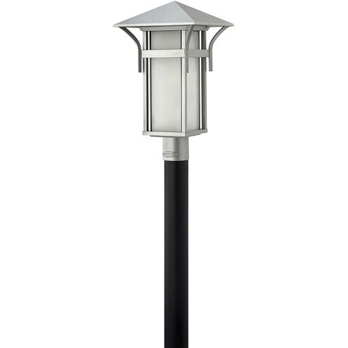 Estate Series Harbor LED 20 inch Titanium Outdoor Post Mount Lantern