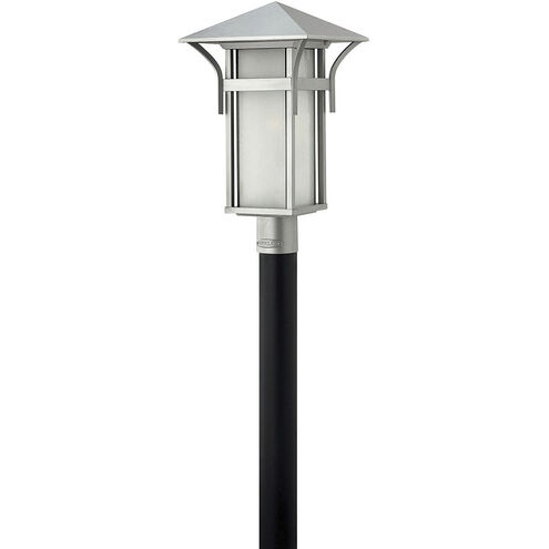 Estate Series Harbor 1 Light 19.5 inch Titanium Outdoor Post Mount Lantern