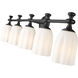 Orion 5 Light 40.25 inch Matte Black Bath Vanity Light Wall Light