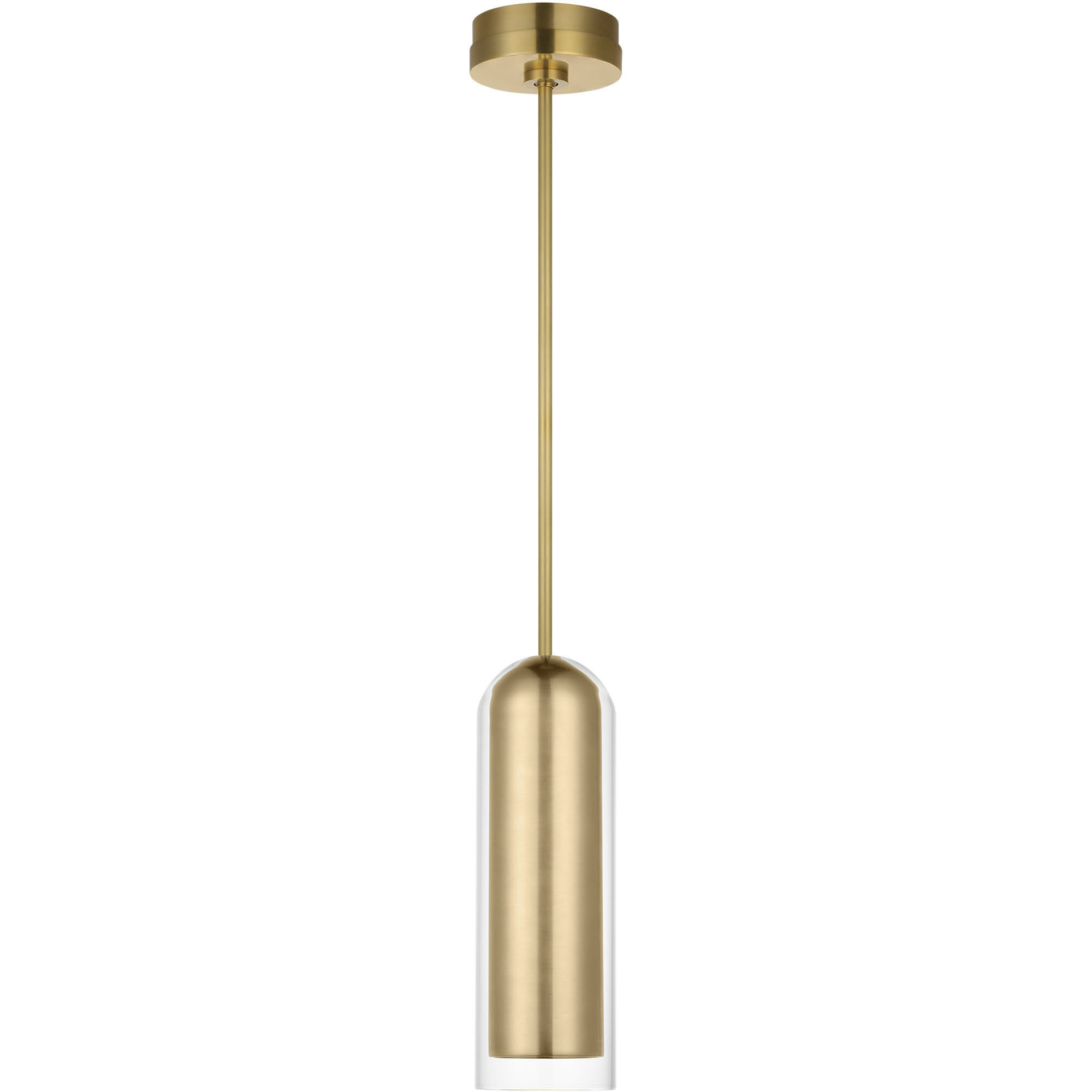 Mick De Giulio Tala LED 5 inch Hand-Rubbed Antique Brass Pendant Ceiling Light