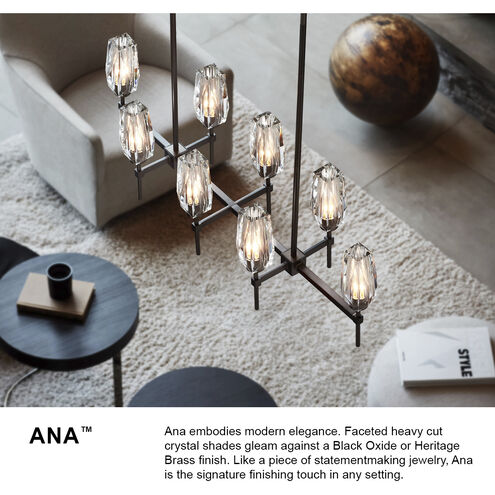 Ana LED 46 inch Black Oxide Indoor Linear Chandelier Ceiling Light