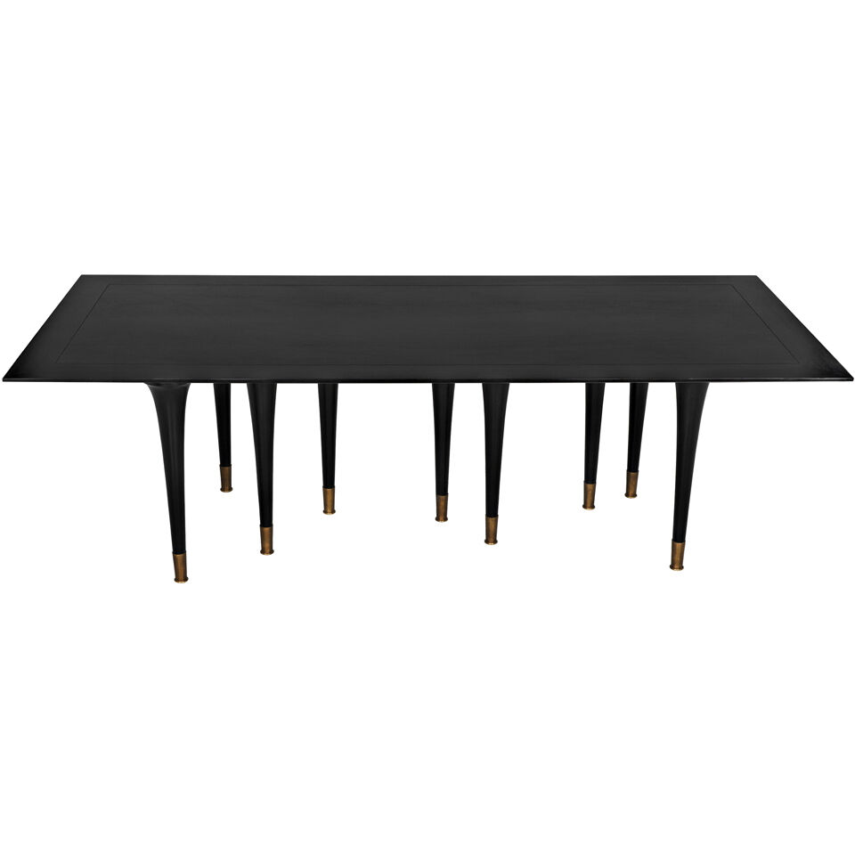 Romeo 95 X 42 inch Hand Rubbed Black Dining Table