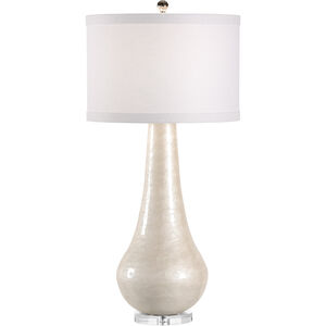 MarketPlace 34 inch 100 watt Cream Enamel Table Lamp Portable Light