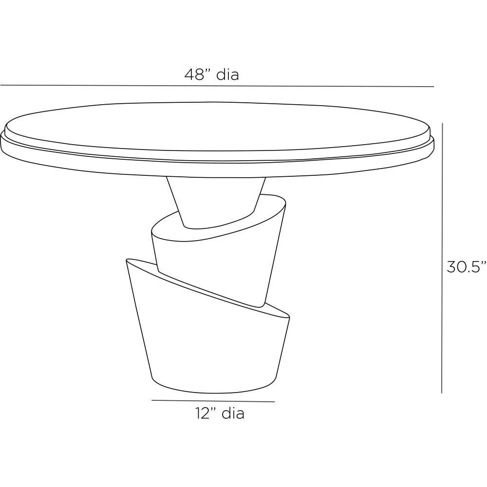 Figueroa 48 inch Ivory Outdoor Entry Table