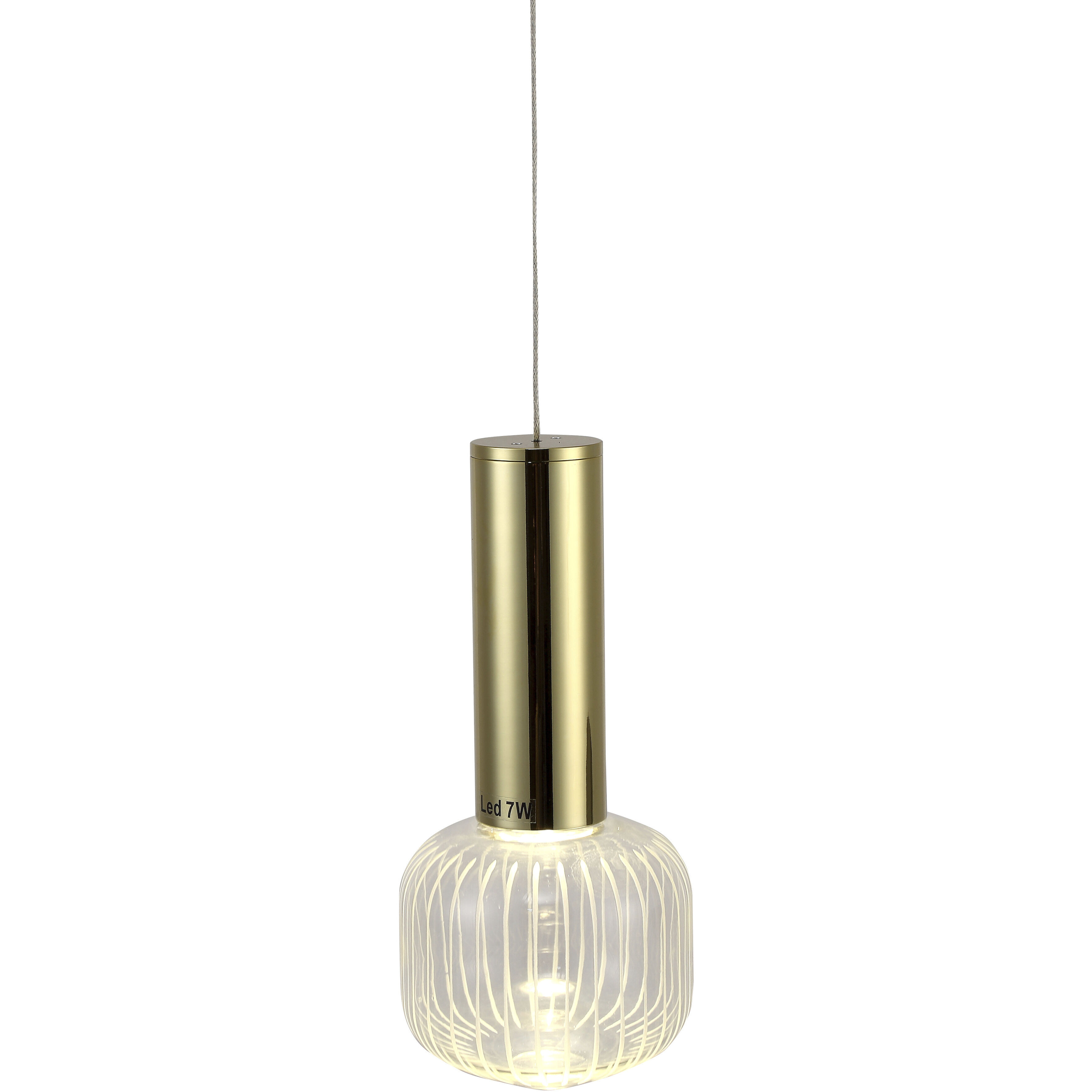 Canada LED 3.93 inch Gold Pendant Ceiling Light