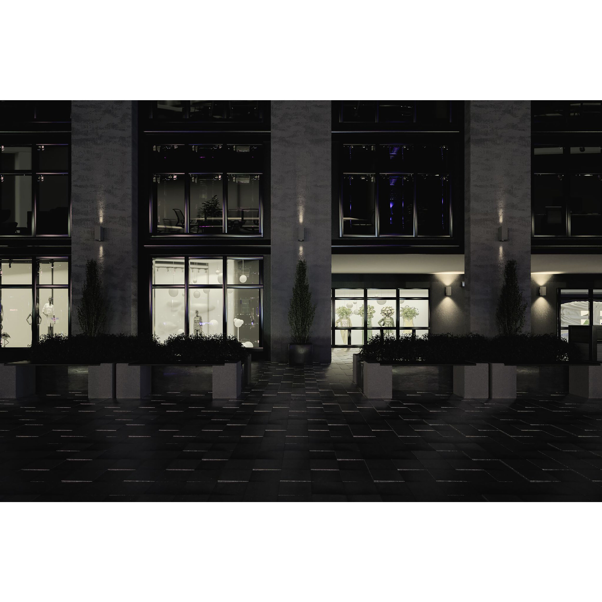 Sera LED 13.1 inch Silver Outdoor Wall Sconce in 6 in