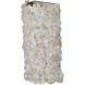 Iconoclast 1 Light 8 inch Contemporary Silver Leaf Wall Sconce Wall Light