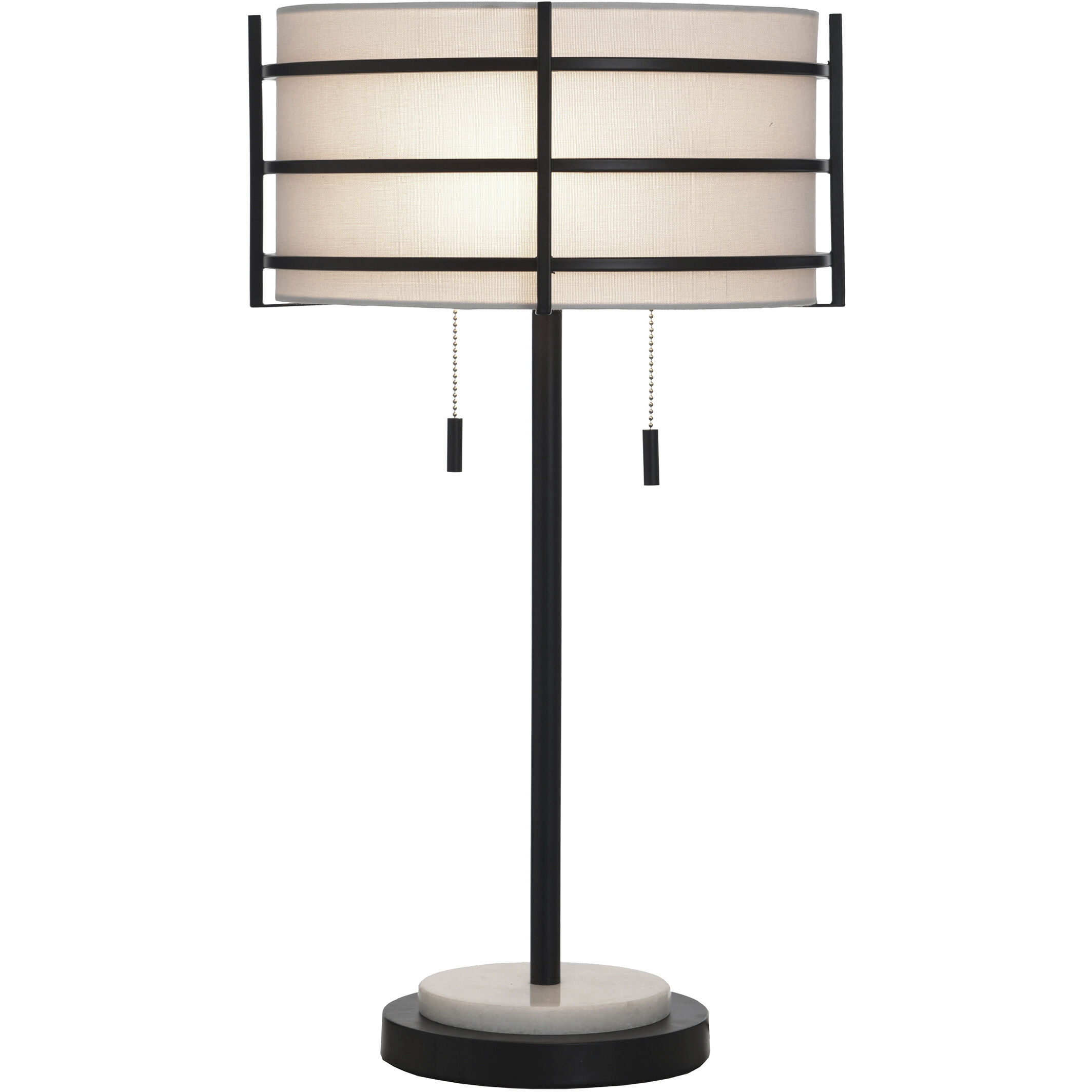 Royce 25 inch 60 watt Zammel and White Table Lamp Portable Light