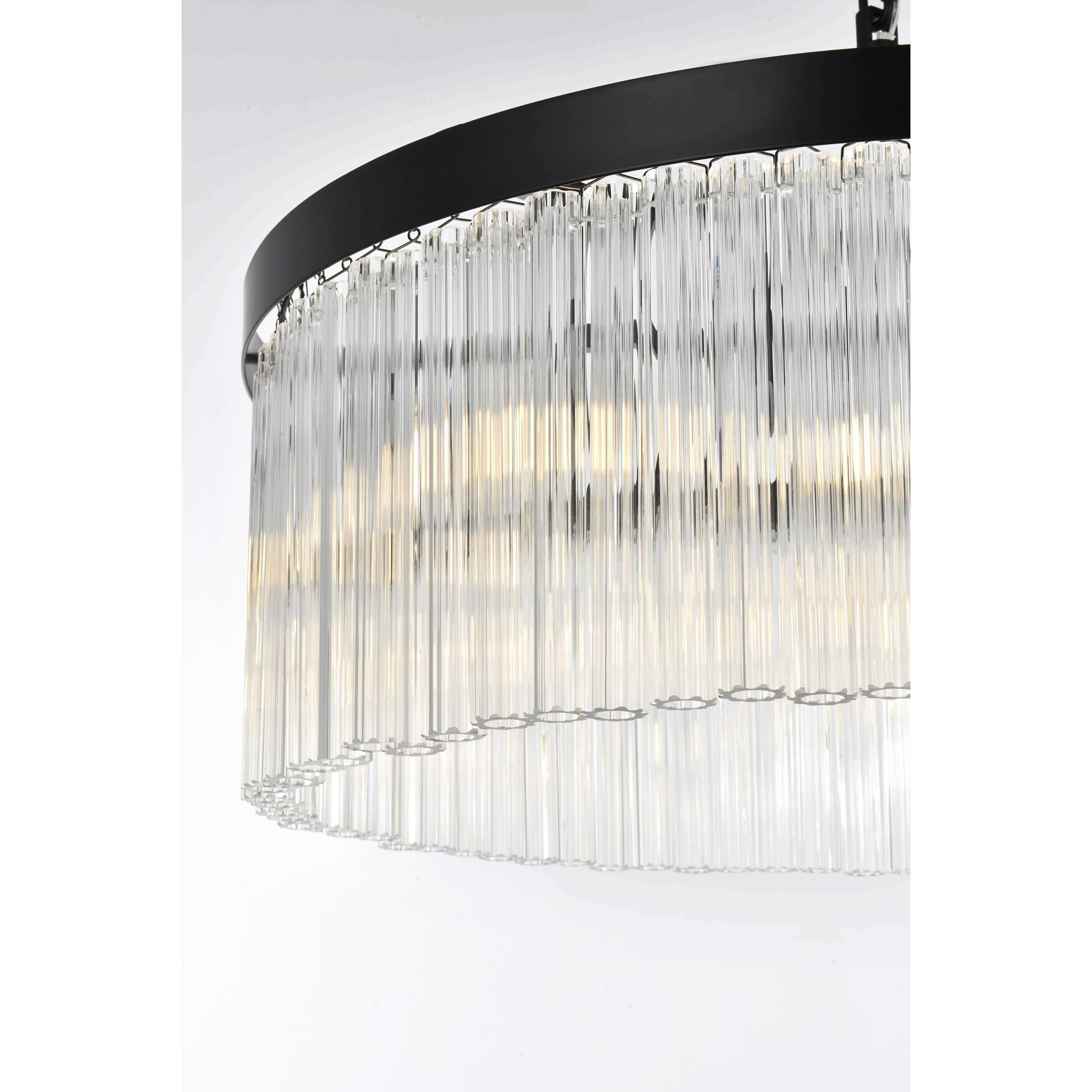 Harlow 6 Light 24 inch Black Chandelier Ceiling Light