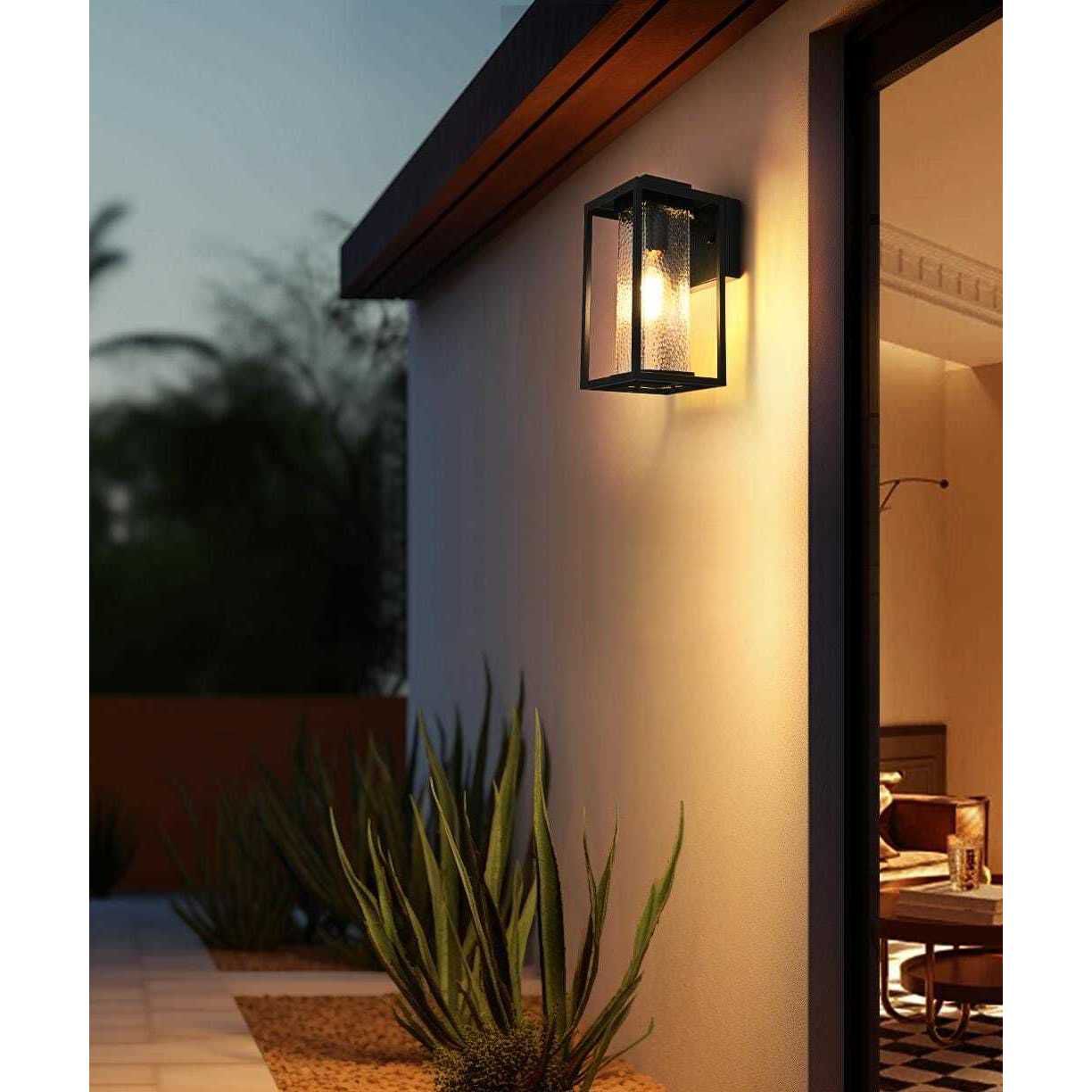 Philip 1 Light 11.5 inch Black Outdoor Wall Sconce