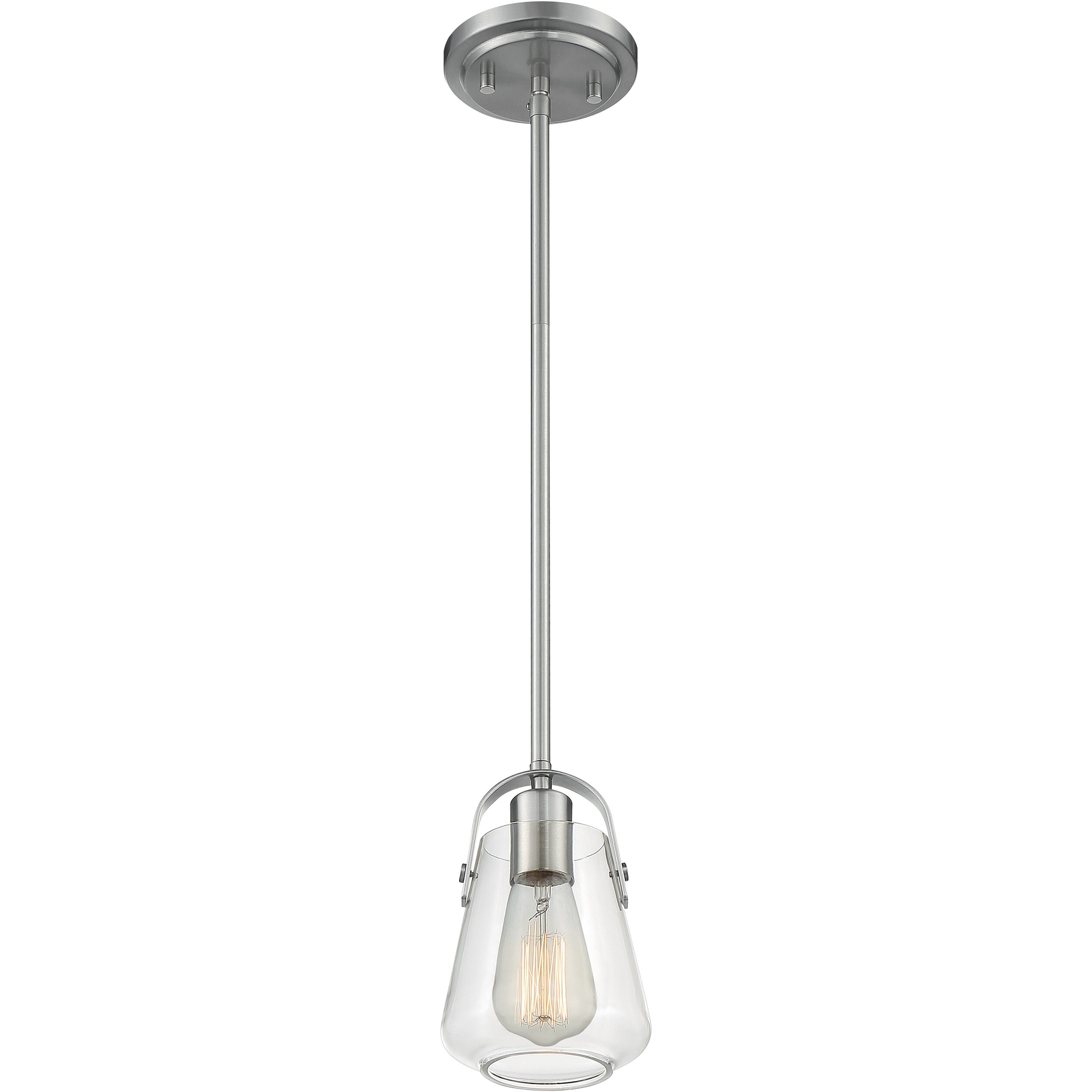 Skybridge 1 Light 5 inch Brushed Nickel Pendant Ceiling Light