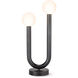 Happy 25 inch 5.00 watt Oil Rubbed Bronze Table Lamp Portable Light