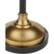 Haines 64.5 inch 150 watt Bronze and Vintage Brass Floor Lamp Portable Light