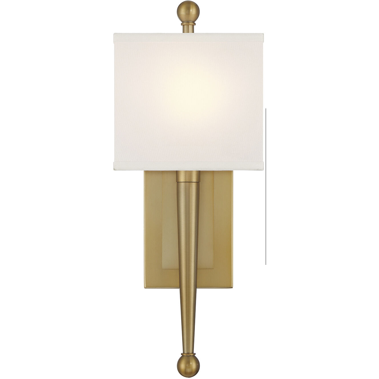 Ardson Bath Sconce Wall Light in Vibrant Gold