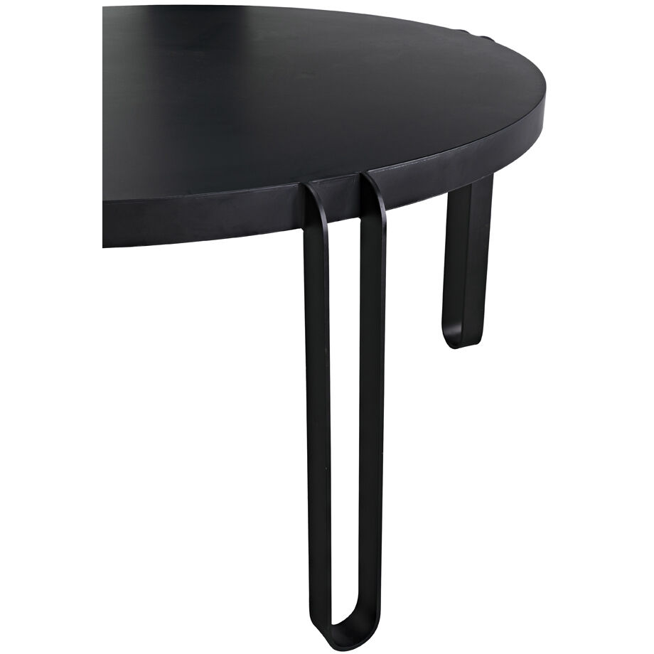 Marcellus 63 X 63 inch Matte Black Dining Table