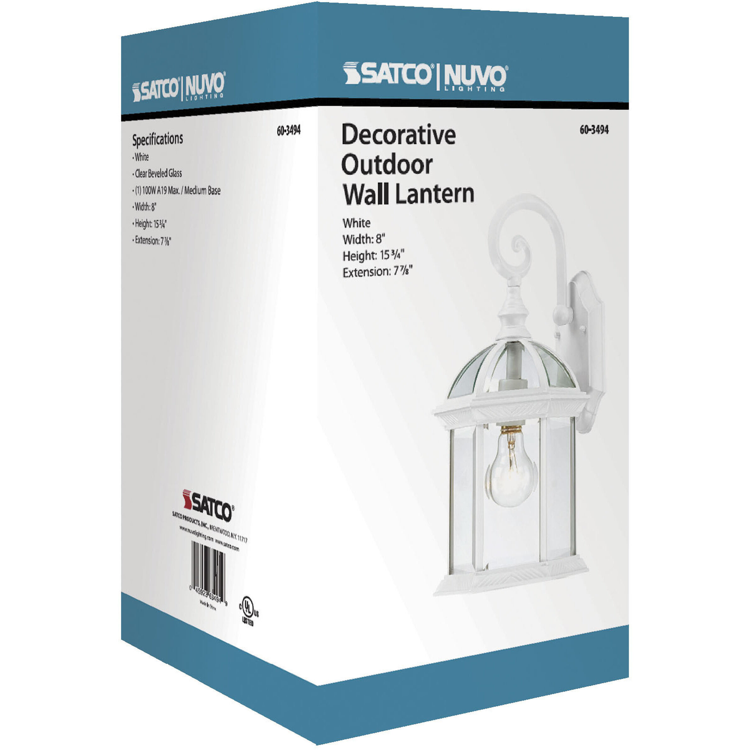 Boxwood 1 Light 16 inch White Outdoor Wall Sconce