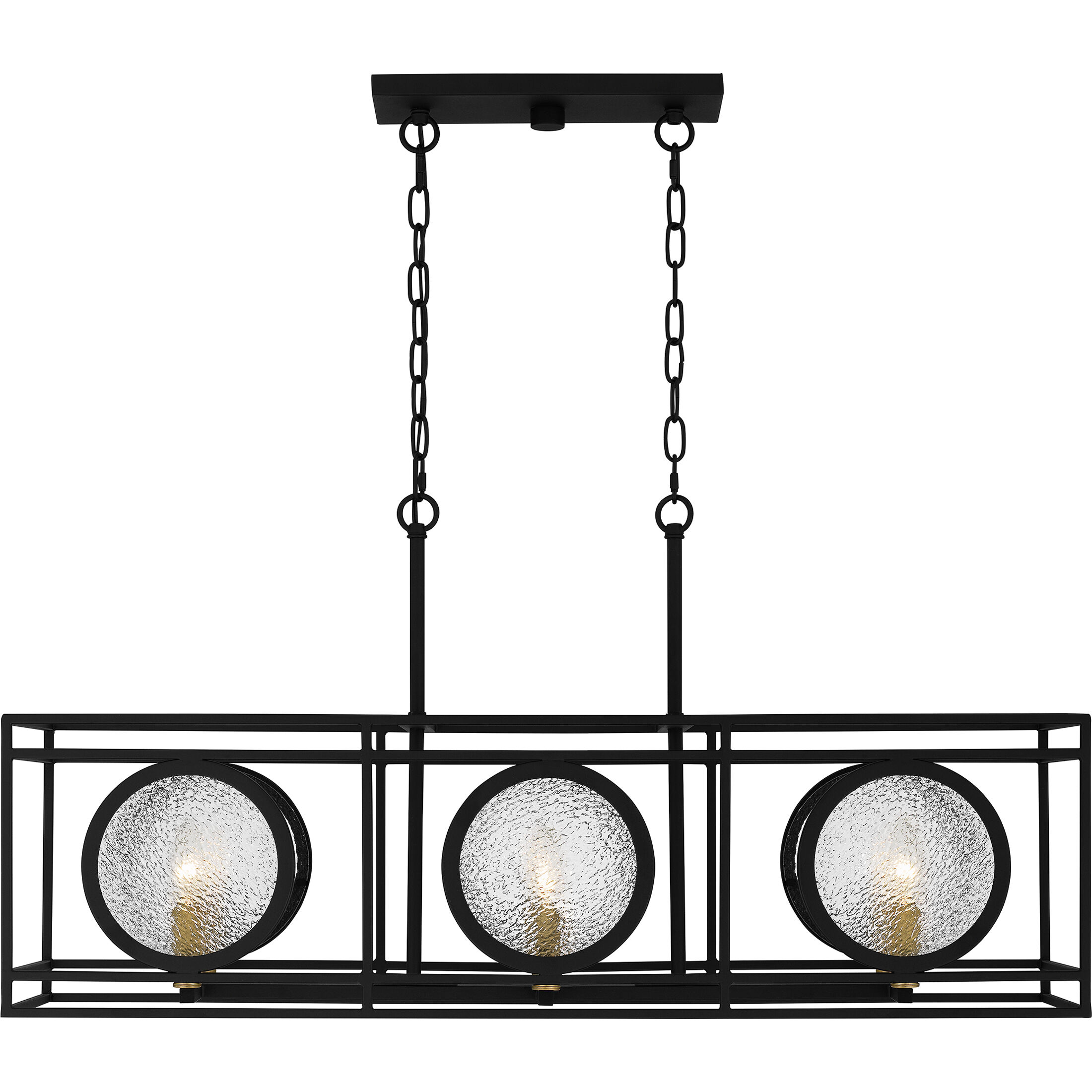 Chalamont 6 Light 36 inch Earth Black Island Light Ceiling Light