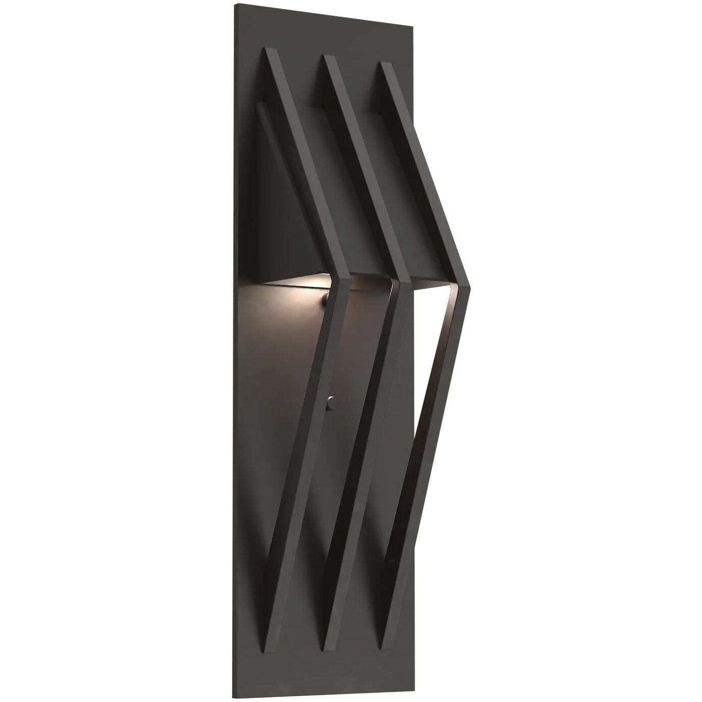 Outdoor Bridge LED 18 inch Argento Grey Outdoor Sconce, Tall