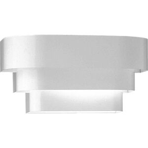 Louvered 1 Light 14 inch White Wall Sconce Wall Light