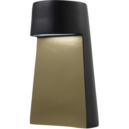 Portable 12.5 inch 12 watt Carbon Matte Black/Champagne Gold Table Lamp Portable Light