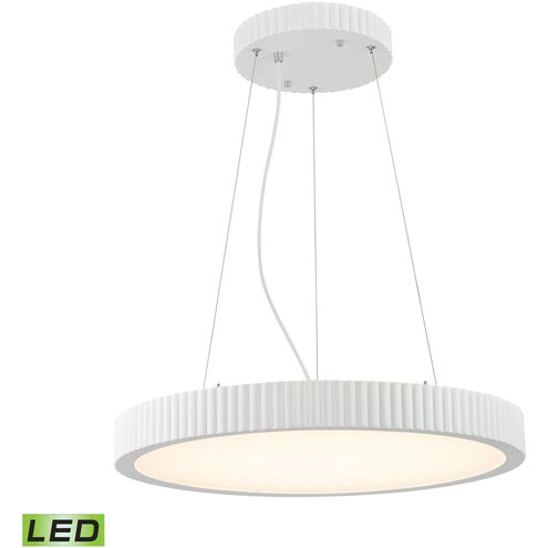 Digby LED 22 inch Matte White with White Chandelier Ceiling Light