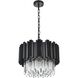 Willow 4 Light 16 inch Black Chandelier Ceiling Light