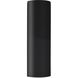 Ambiance LED 17 inch Gloss Black Outdoor Wall Sconce in Incandescent