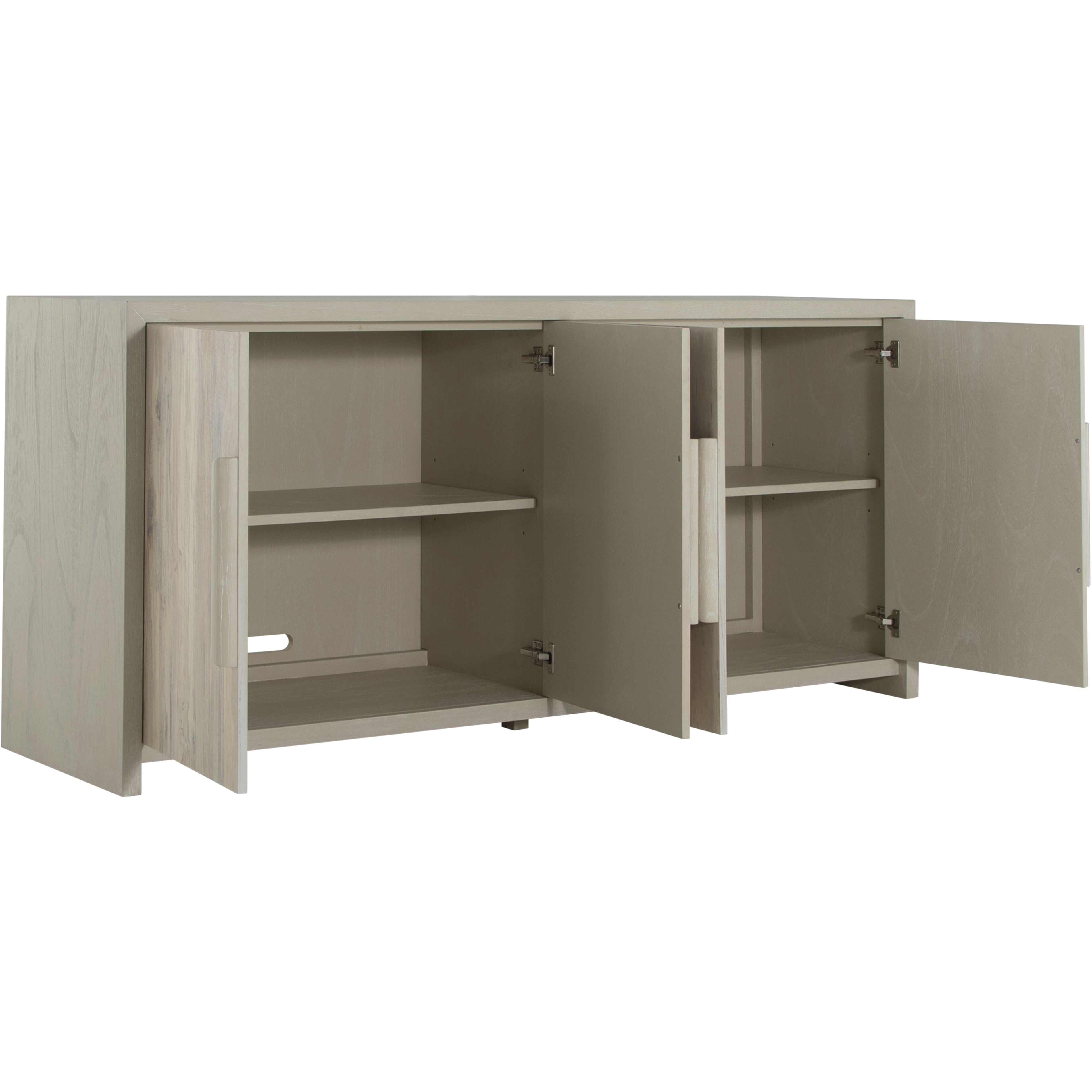 Zachariah Natural Spalted / Cerused White Cabinet