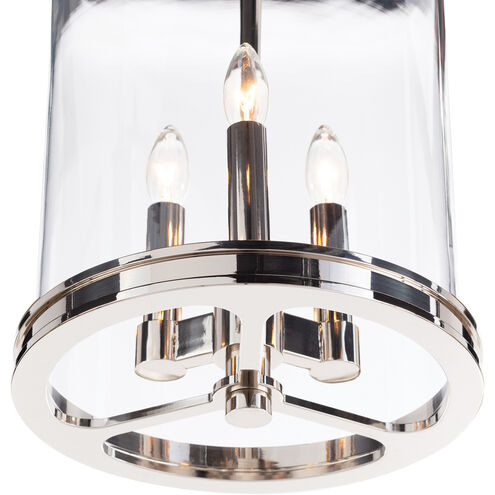 Adria 3 Light 9.75 inch Polished Nickel Pendant Ceiling Light
