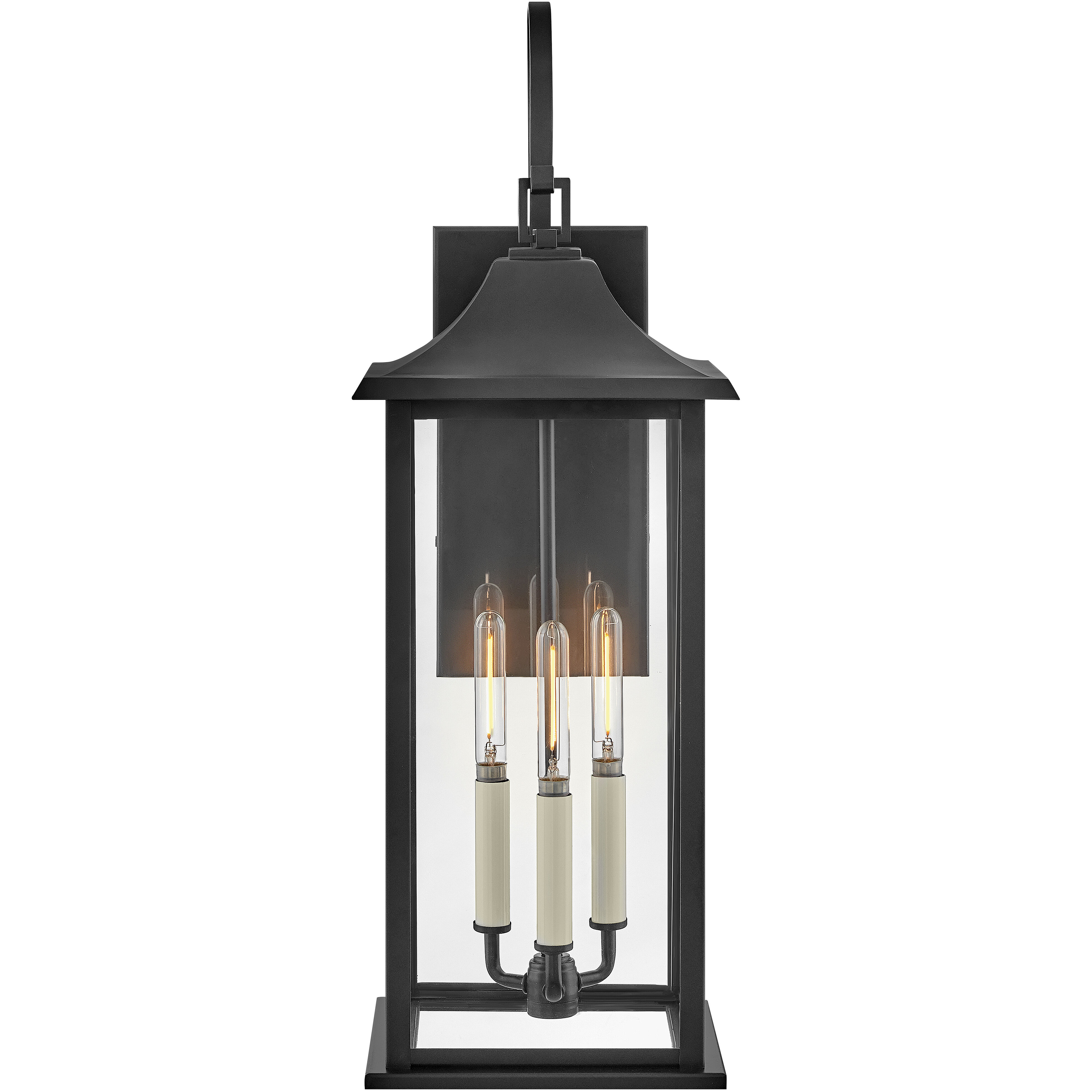 Nolan 3 Light 26 inch Black Outdoor Wall Mount