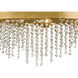 Winham 8 Light 36 inch Antique Gold Linear Chandelier Ceiling Light