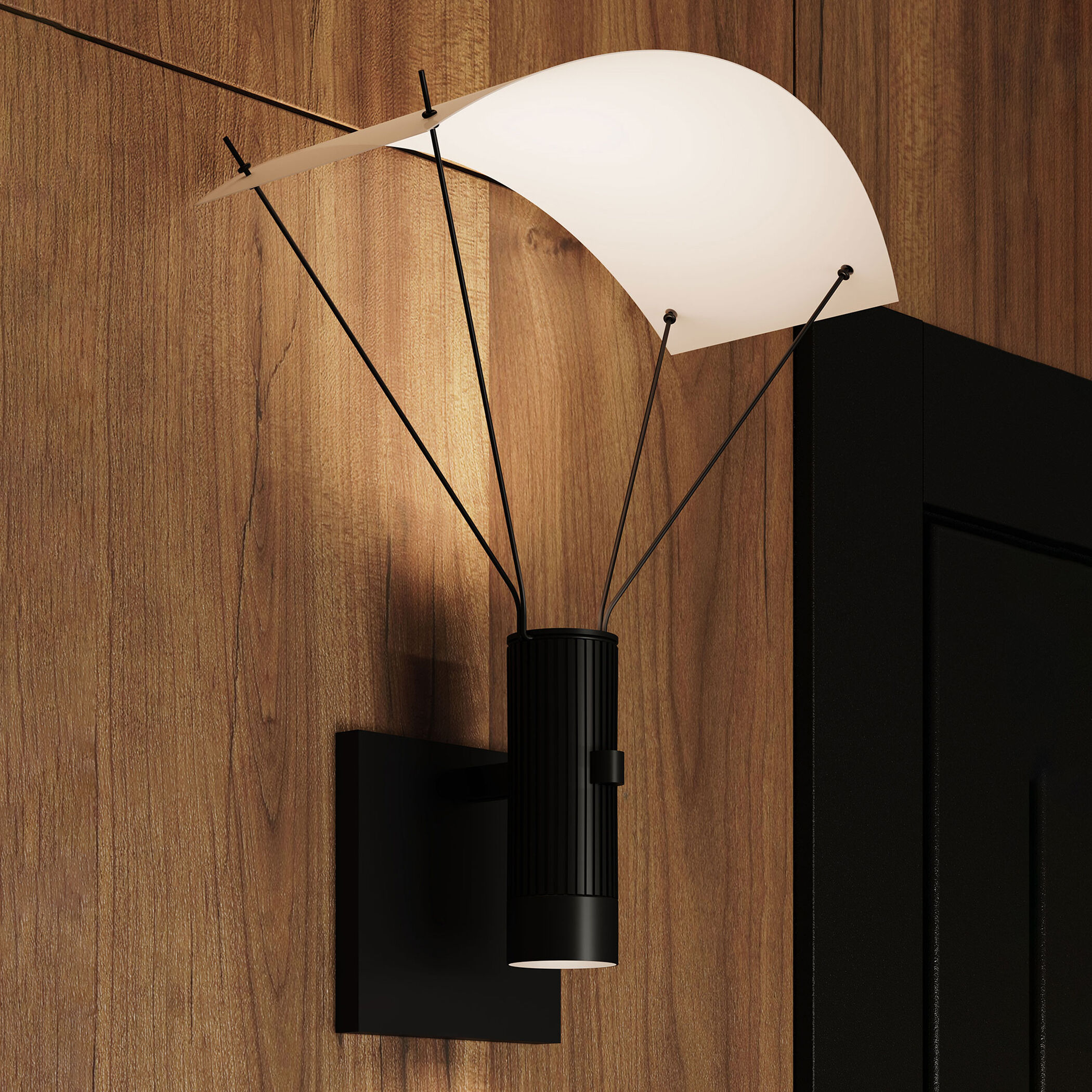 Suspenders LED 11 inch Satin Black Modular Wall Mount Wall Light