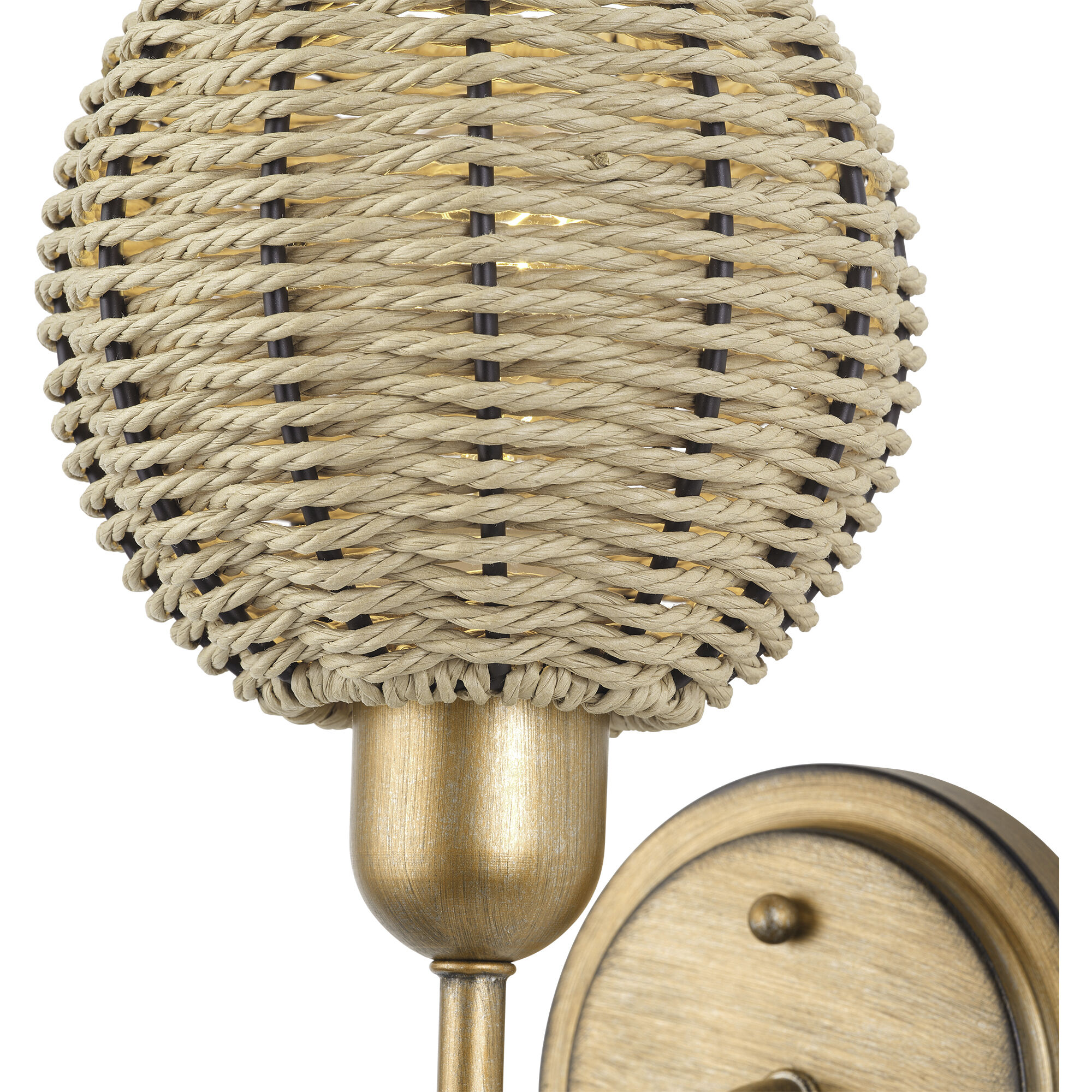 Summervine Wall Sconce Wall Light in Antique Gold Leaf, Single