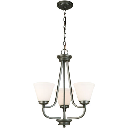 Mayview 3 Light 19 inch Graphite Chandelier Ceiling Light