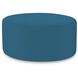 Universal 18 inch Seascape Turquoise Outdoor Round Ottoman with Slipcover