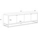 Fuentes 71 inch Brown / Brass Media Console & Cabinet