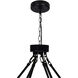 Arya 45 Light 39 inch Black Chandelier Ceiling Light