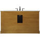 Americana 60 X 21.5 X 35 inch Driftwood Vanity Sink Set in Dark Walnut