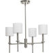 Elara 4 Light 23 inch Brushed Nickel Chandelier Ceiling Light