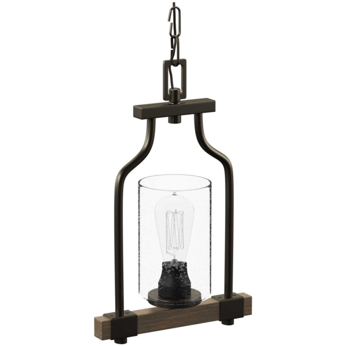 Barnes Mill 1 Light 9 inch Antique Bronze Mini-Pendant Ceiling Light