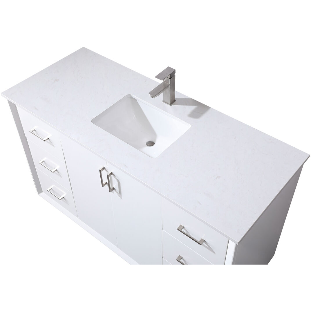 Hayes 54 X 22 X 35 inch White Vanity Sink Set