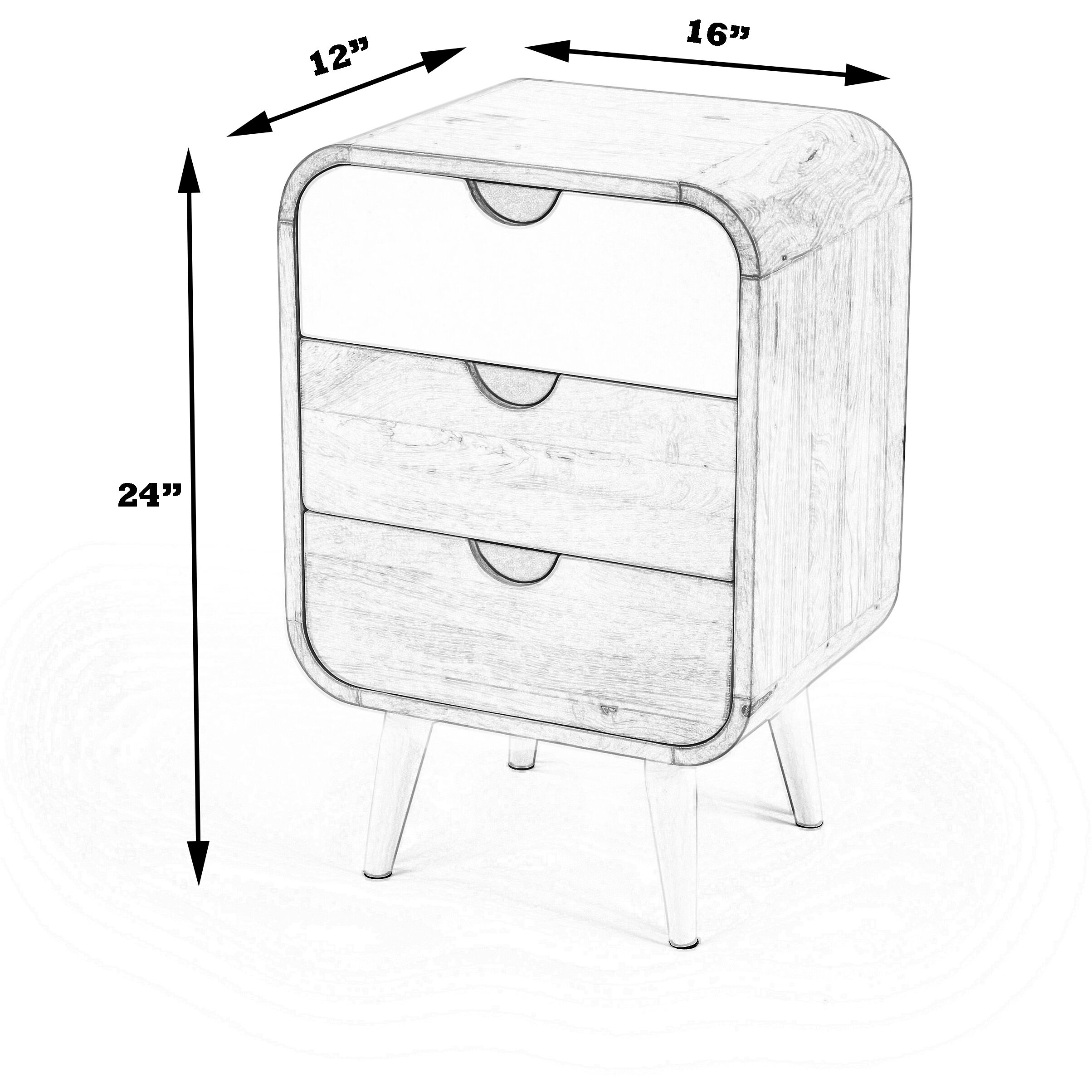 Danville Modern End or Side Table